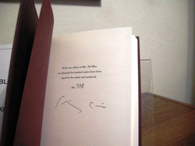 Image for Mrs. Ted Bliss (includes Uncorrected Proof)