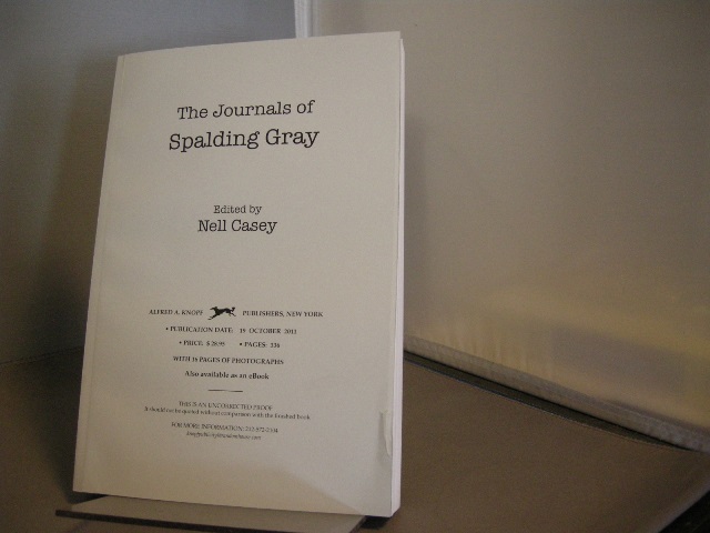 Image for The Journals of Spalding Gray